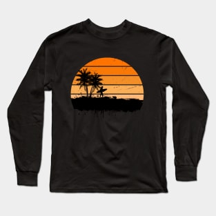 sunset surf, surfing, beach shirt,surf, surfer,shirt, summer shirt, Long Sleeve T-Shirt